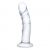 Ukrivljen steklen dildo 