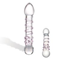 Steklen spiralni dildo Staircase